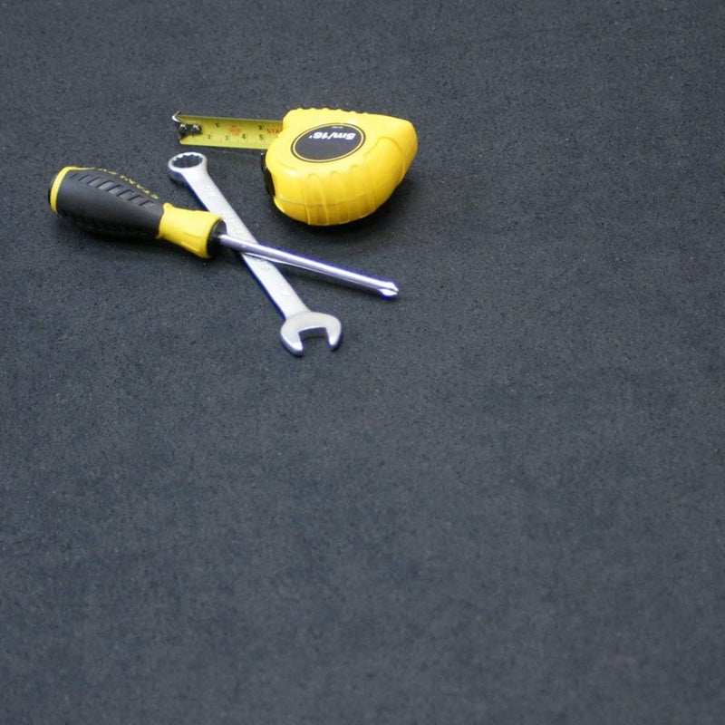 Rubber-Cal لفائف أرضيات مطاطية ReUz - 3 مم × 48 بوصة × 1 قدم - أسود - Image 5